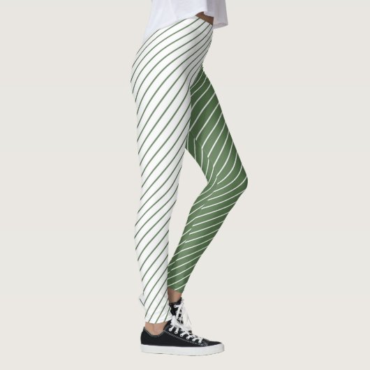 Leggings Women - Forest Green Pattern レギンス (右)