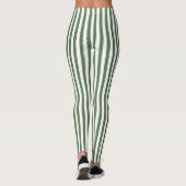 Leggings Women - Forest Green Pattern レギンス (裏面)