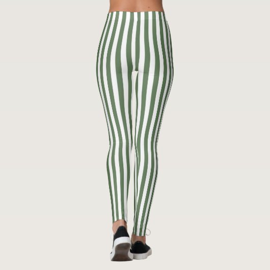 Leggings Women - Forest Green Pattern レギンス (裏面)