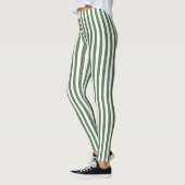Leggings Women - Forest Green Pattern レギンス (左)