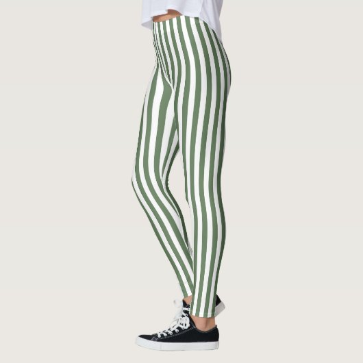 Leggings Women - Forest Green Pattern レギンス (左)