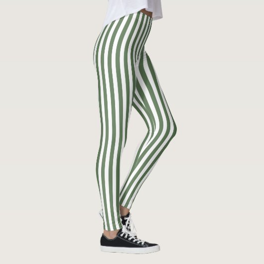 Leggings Women - Forest Green Pattern レギンス (右)