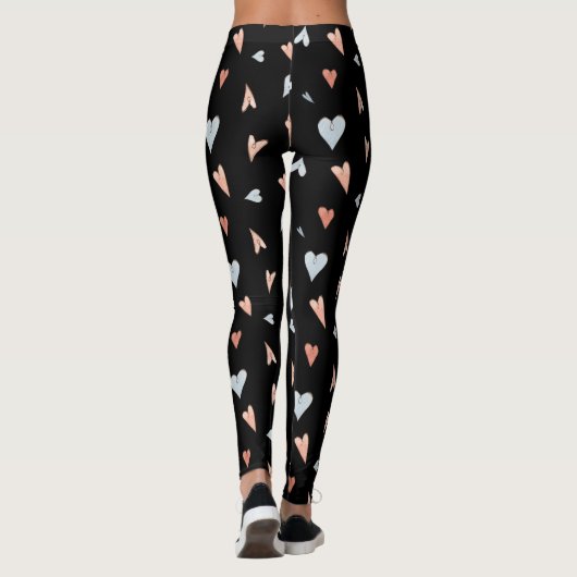 Leggings Women - Hearts Pattern レギンス (裏面)