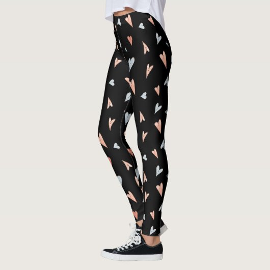 Leggings Women - Hearts Pattern レギンス (左)