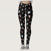 Leggings Women - Hearts Pattern レギンス (正面)