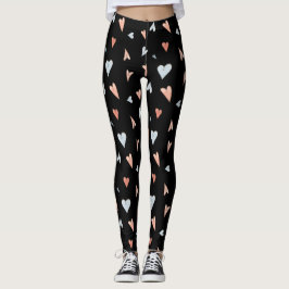 Leggings Women - Hearts Pattern レギンス