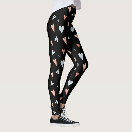 Leggings Women - Hearts Pattern レギンス (右)