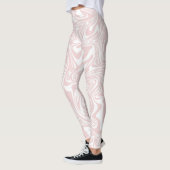 Leggings Women - Pink Pattern レギンス (左)