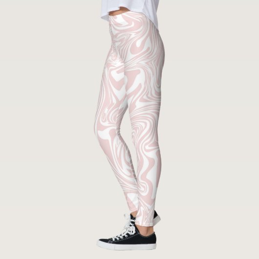 Leggings Women - Pink Pattern レギンス (左)