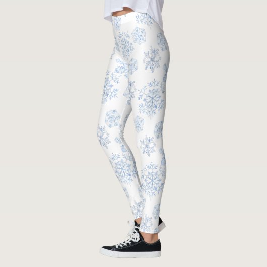 Leggings Women - Winter Pattern レギンス (左)