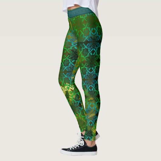 Leggings zócalo en verde レギンス (左)