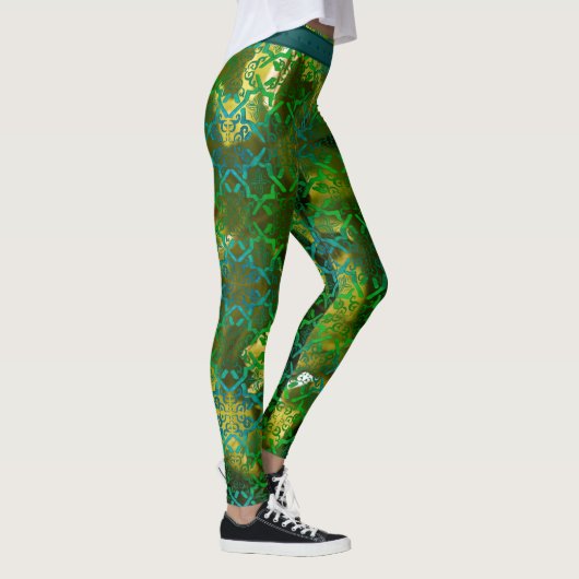 Leggings zócalo en verde レギンス (右)