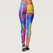 leggins arte abstracto en multicolor レギンス (裏面)