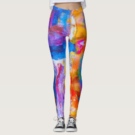 leggins arte abstracto en multicolor レギンス