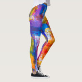 leggins arte abstracto en multicolor レギンス (右)