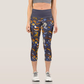 Leggins Capri yoga Animals Outer Space カプリレギンス (正面)