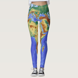 leggins mapa del mundo レギンス