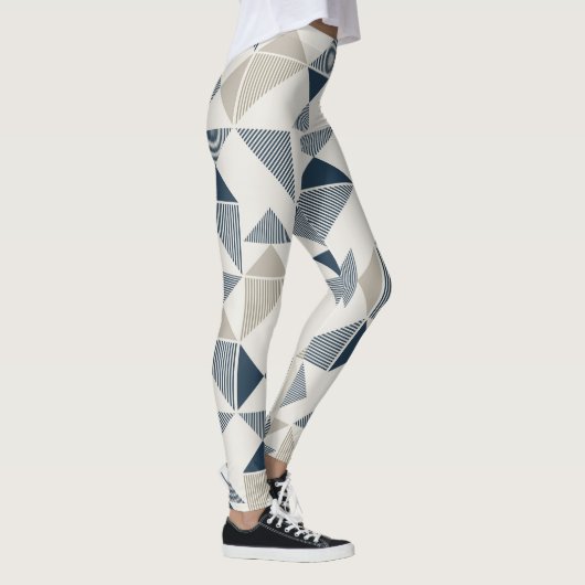 leggins mujer figuras geométricas triangulares レギンス (右)