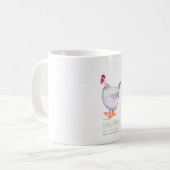 LEGHORN雌鶏、贅沢なfernandes コーヒーマグカップ (正面左)