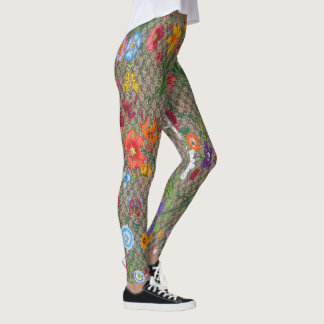 Legings Floral Tropical Fashion design レギンス