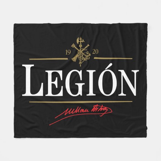Legión フリースブランケット (正面(横))