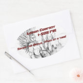 Legion Companyステッカー 楕円形シール (封筒)