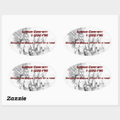 Legion Companyステッカー 楕円形シール (シート)