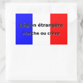 Legion etrangere - Marche ou creve 長方形シール (バッグ)