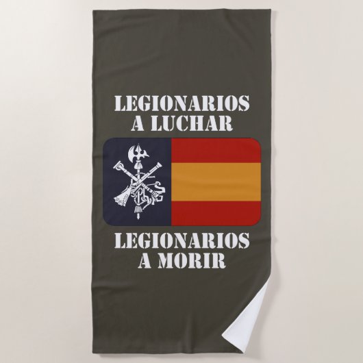 Legionarios a luchar 2 ビーチタオル (正面)