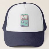 LEGO-Inspired GameBoy | Retro Gamer Trucker Hat キャップ (正面)