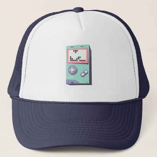 LEGO-Inspired GameBoy | Retro Gamer Trucker Hat キャップ (正面)