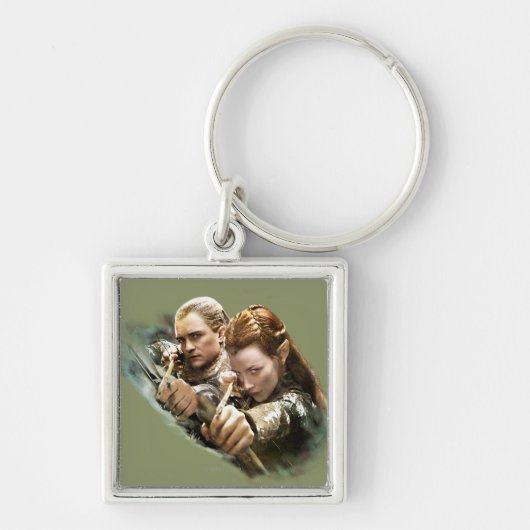 LEGOLAS GREENLEAF™およびTAURIEL™グラフィック キーホルダー (正面)