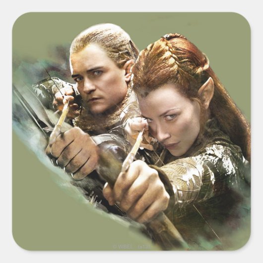 LEGOLAS GREENLEAF™およびTAURIEL™グラフィック スクエアシール (正面)