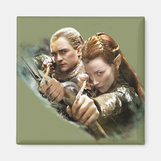 LEGOLAS GREENLEAF™およびTAURIEL™グラフィック マグネット (正面)