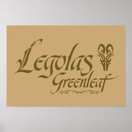 LEGOLAS GREENLEAF™の名前 ポスター (正面)