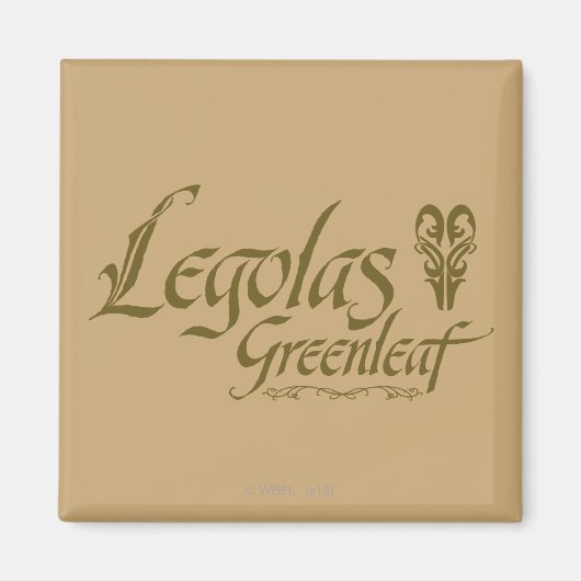 LEGOLAS GREENLEAF™の名前 マグネット (正面)