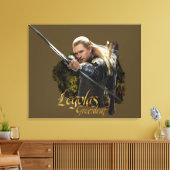 LEGOLAS GREENLEAF™スケッチBowグラフィック キャンバスプリント (インサイチュ (リビング))