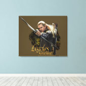 LEGOLAS GREENLEAF™スケッチBowグラフィック キャンバスプリント (インサイチュ (ウッドフロア))