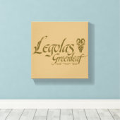 LEGOLAS GREENLEAF™名/名称/ネーム キャンバスプリント (インサイチュ (ウッドフロア))