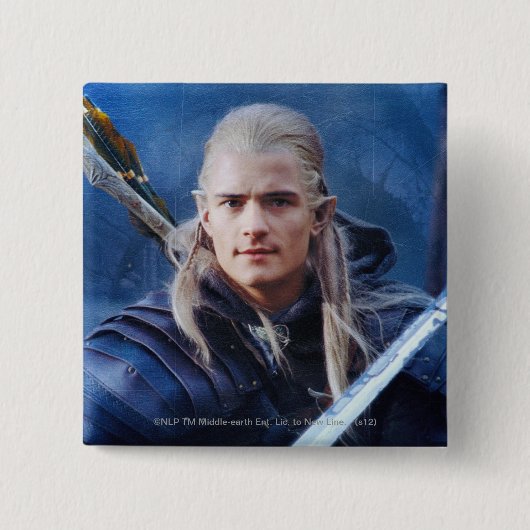 LEGOLAS GREENLEAF™青 缶バッジ (正面)