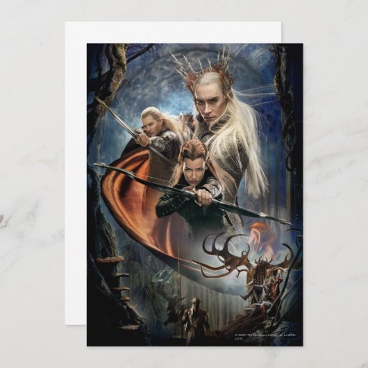 LEGOLAS GREENLEAF™、TAURIEL™、およびThranduil 招待状 (正面/裏面)