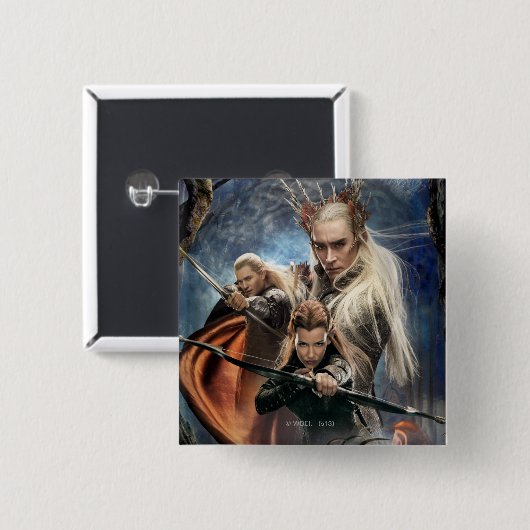 LEGOLAS GREENLEAF™、TAURIEL™、Thranduil 缶バッジ (正面&裏面)