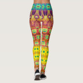 Legs Alive:ユニークなパターン(の模様が)あるレギンスGalore! レギンス (裏面)