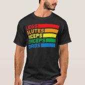 Legs Glutes Biceps Triceps Quads LGBTQ Premium  Tシャツ (正面)