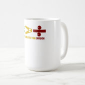 l'égualité est plus grande que la division コーヒーマグカップ (正面右)
