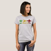 l'égualité est plus grande que la division tシャツ (正面フル)