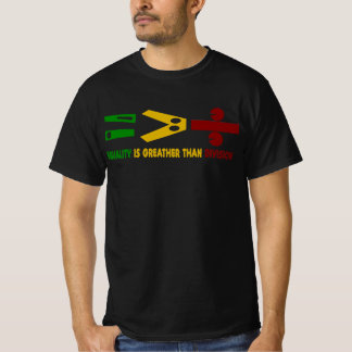 l'égualité est plus grande que la division tシャツ