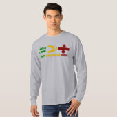 l'égualité est plus grande que la division tシャツ (正面フル)