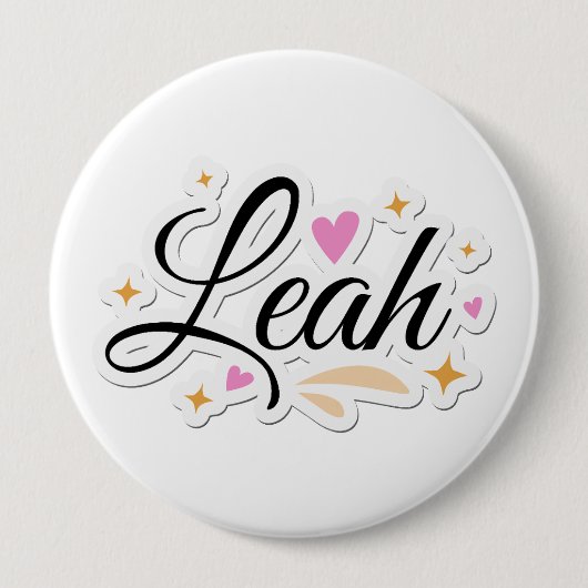 Leh名かわいいデザイン 缶バッジ (正面)