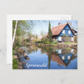 Lehde、Spreewaldの静かな運河 ポストカード (正面/裏面)
